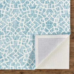 Feizy Rugs Rhett 5' X 8' Teal Area Rug 2 Feizy Rugs Rhett 5' X 8' Teal Area Rug -Carpet And Flooring Stores 6042636 3