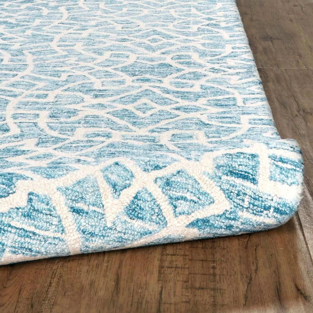 Feizy Rugs Rhett 5' x 8' Teal Area Rug Feizy Rugs Rhett 5' X 8' Teal Area Rug -Carpet And Flooring Stores 6042636 4