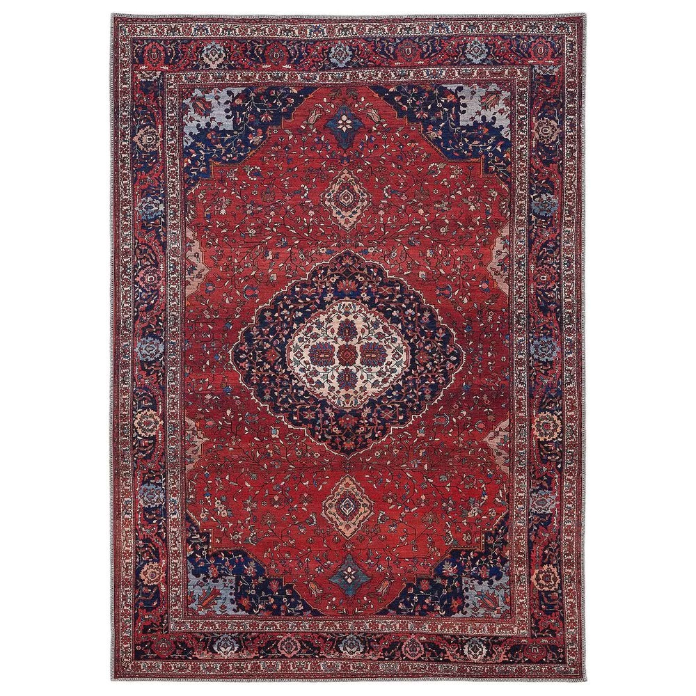 Feizy Rugs Rawlins 39HDF 3'11" x 6' Red and Navy Area Rug Feizy Rugs Rawlins 39HDF 3'11" X 6' Red And Navy Area Rug -Carpet And Flooring Stores 6043436 1