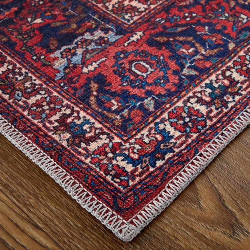 Feizy Rugs Rawlins 39HDF 3'11" x 6' Red and Navy Area Rug Feizy Rugs Rawlins 39HDF 3'11" X 6' Red And Navy Area Rug -Carpet And Flooring Stores 6043436 3