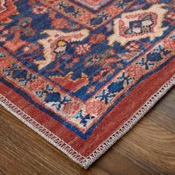 Feizy Rugs Rawlins 39HMF 5'3" X 7'6" Red And Navy Area Rug -Carpet And Flooring Stores 6043923 3