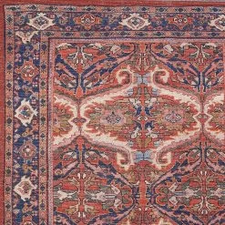 Feizy Rugs Rawlins 39HMF 5'3" X 7'6" Red And Navy Area Rug -Carpet And Flooring Stores 6043923 7