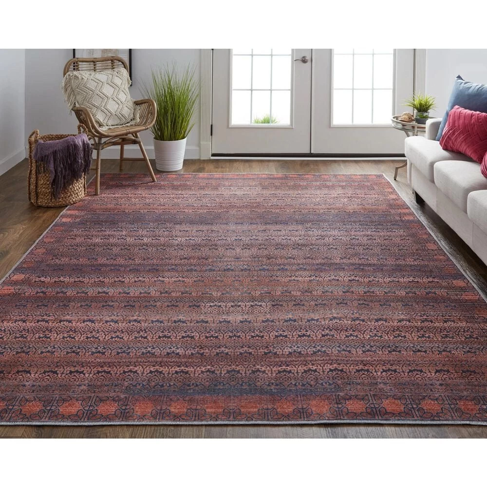 Feizy Rugs Voss 3'11" x 6' Tan and Blue Area Rug Feizy Rugs Voss 3'11" X 6' Tan And Blue Area Rug -Carpet And Flooring Stores 6045316 2