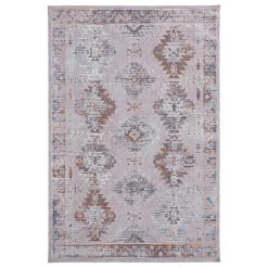 Feizy Rugs Francisco Southwestern 4' X 6' Gray And Rust Area Rug