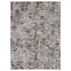 Feizy Rugs Vancouver 4' X 6' Ivory And Charcoal Area Rug