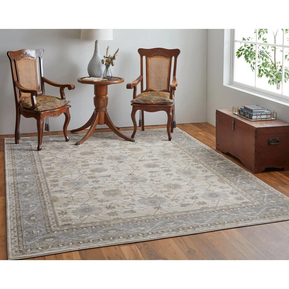 Feizy Rugs Celene 39KVF 3'9" x 5'7" Beige and Gray Area Rug Feizy Rugs Celene 39KVF 3'9" X 5'7" Beige And Gray Area Rug -Carpet And Flooring Stores 6054888 2