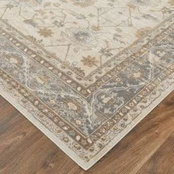 Feizy Rugs Celene 39KVF 3'9" X 5'7" Beige And Gray Area Rug 2 Feizy Rugs Celene 39KVF 3'9" X 5'7" Beige And Gray Area Rug -Carpet And Flooring Stores 6054888 3