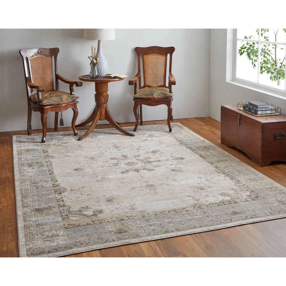 Feizy Rugs Celene 39KWF 9' x 12' Beige and Gray Area Rug Feizy Rugs Celene 39KWF 9' X 12' Beige And Gray Area Rug -Carpet And Flooring Stores 6055075 2