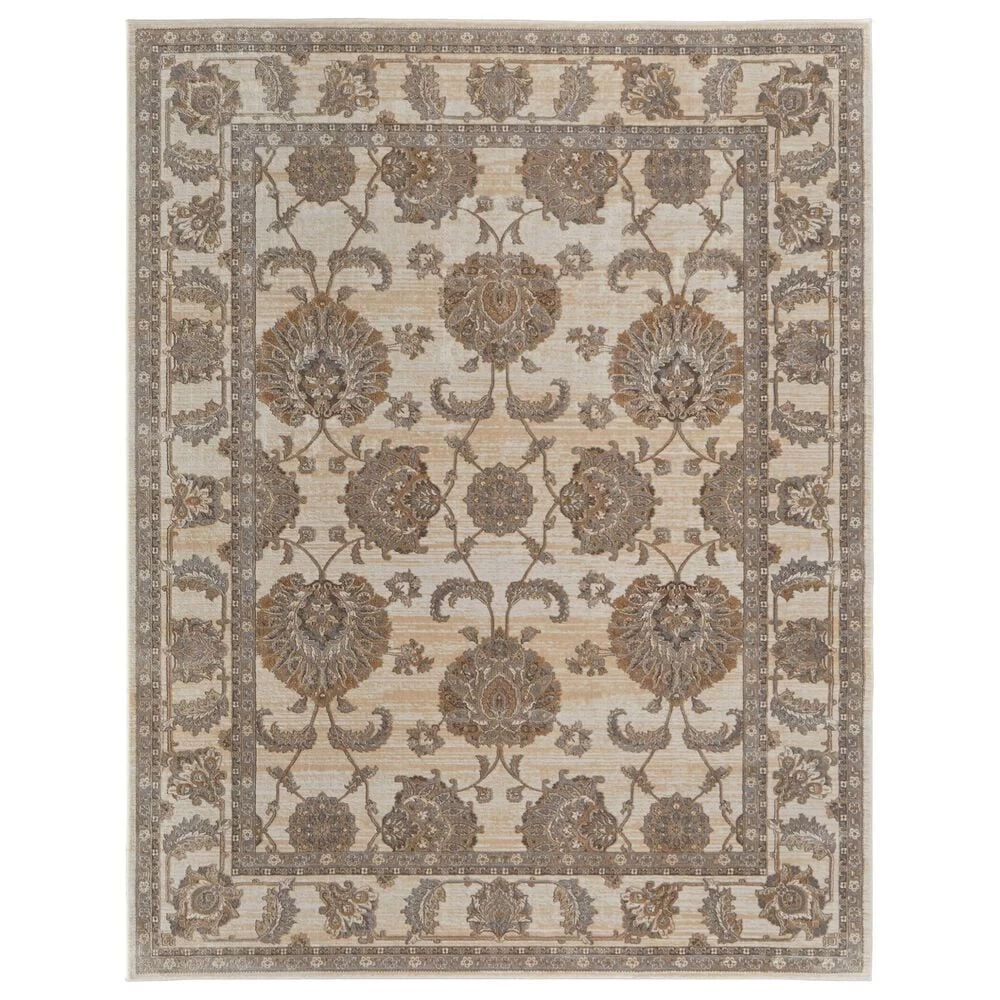 Feizy Rugs Celene 39KZF 5' x 7'6" Beige and Gray Area Rug Feizy Rugs Celene 39KZF 5' X 7'6" Beige And Gray Area Rug -Carpet And Flooring Stores 6055133 1