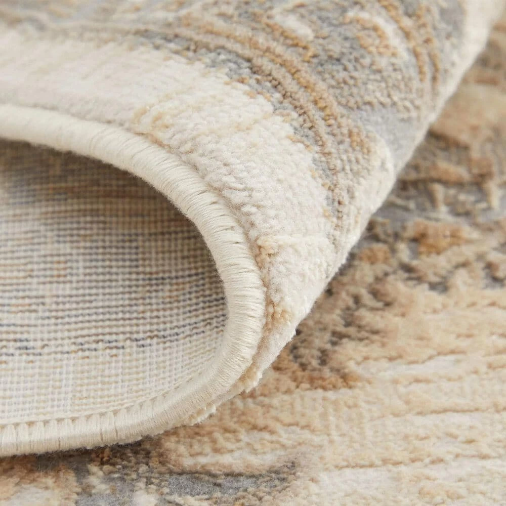 Feizy Rugs Celene 39KZF 5' x 7'6" Beige and Gray Area Rug Feizy Rugs Celene 39KZF 5' X 7'6" Beige And Gray Area Rug -Carpet And Flooring Stores 6055133 4