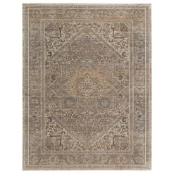 Feizy Rugs Celene 39KXF 7'9" X 10' Beige And Gray Area Rug