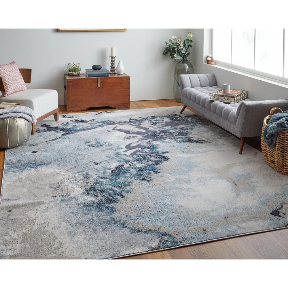 Feizy Rugs Astra 8' x 10' Gray and Navy Area Rug Feizy Rugs Astra 8' X 10' Gray And Navy Area Rug -Carpet And Flooring Stores 6059184 2
