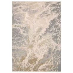 Feizy Rugs Aura 3563F 3'11" X 6' Beige And Gray Area Rug