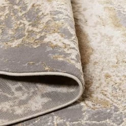 Feizy Rugs Aura 3563F 3'11" X 6' Beige And Gray Area Rug 2 Feizy Rugs Aura 3563F 3'11" X 6' Beige And Gray Area Rug -Carpet And Flooring Stores 6072013 3