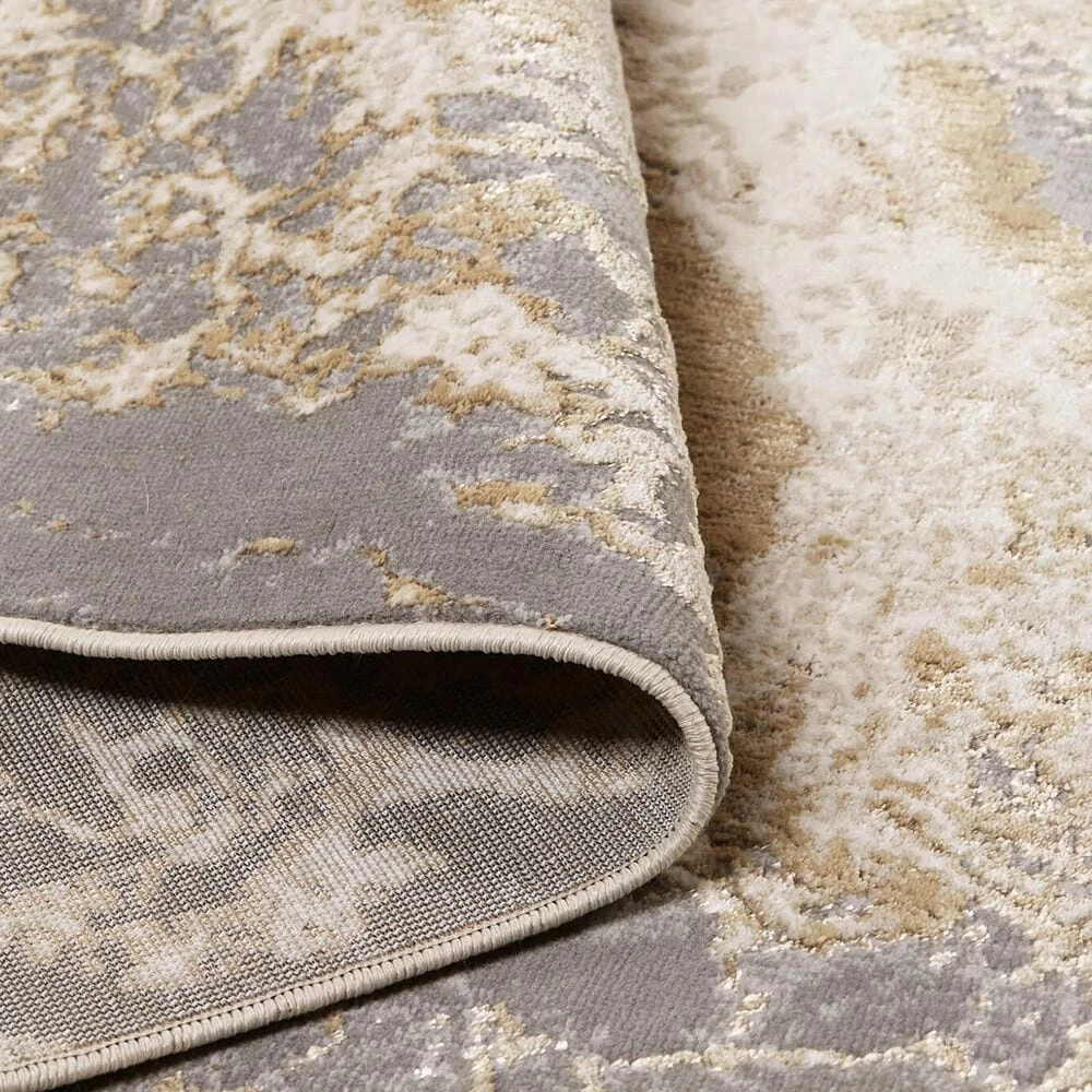 Feizy Rugs Aura 3563F 3'11" x 6' Beige and Gray Area Rug Feizy Rugs Aura 3563F 3'11" X 6' Beige And Gray Area Rug -Carpet And Flooring Stores 6072013 3