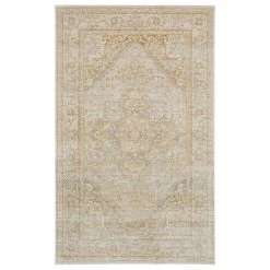 Feizy Rugs Aura 3734F 3'11" X 6' Brown And Gold Area Rug