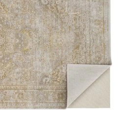 Feizy Rugs Aura 3734F 3'11" X 6' Brown And Gold Area Rug -Carpet And Flooring Stores 6072153 5