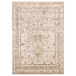 Feizy Rugs Aura 3738F 3'11" X 6' Gold And Ivory Area Rug