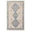 Feizy Rugs Camellia Geometric 4'3" X 6'3" Blue And Ivory Area Rug