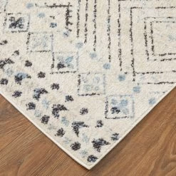 Feizy Rugs Camellia 4'3" X 6'3" Ivory And Blue Area Rug 2 Feizy Rugs Camellia 4'3" X 6'3" Ivory And Blue Area Rug -Carpet And Flooring Stores 6084000 3