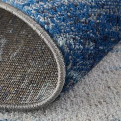 Feizy Rugs Edgemont 39ITF Navy / Gray 3' X 5' Area Rug 3 Feizy Rugs Edgemont 39ITF Navy / Gray 3' X 5' Area Rug -Carpet And Flooring Stores 6090494 4