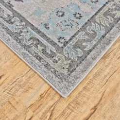 Feizy Rugs 3378F Katari Gray / Blue 4'3" X 6'3" Area Rug -Carpet And Flooring Stores 6091328 3