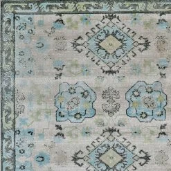 Feizy Rugs 3378F Katari Gray / Blue 4'3" X 6'3" Area Rug -Carpet And Flooring Stores 6091328 4