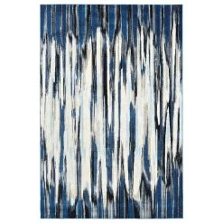 Feizy Rugs 3468F Milton Blue / Ivory 4'3" X 6'3" Area Rug