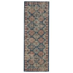 Feizy Rugs 39CAF Nolan Blue Multi 2'-10" X 7'-10" Runner