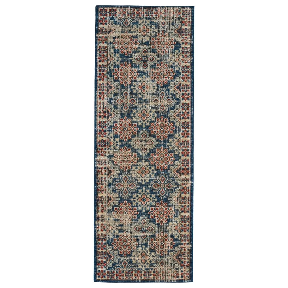 Feizy Rugs 39CAF Nolan Blue Multi 2'-10" x 7'-10" Runner Feizy Rugs 39CAF Nolan Blue Multi 2'-10" X 7'-10" Runner -Carpet And Flooring Stores 6091930 1