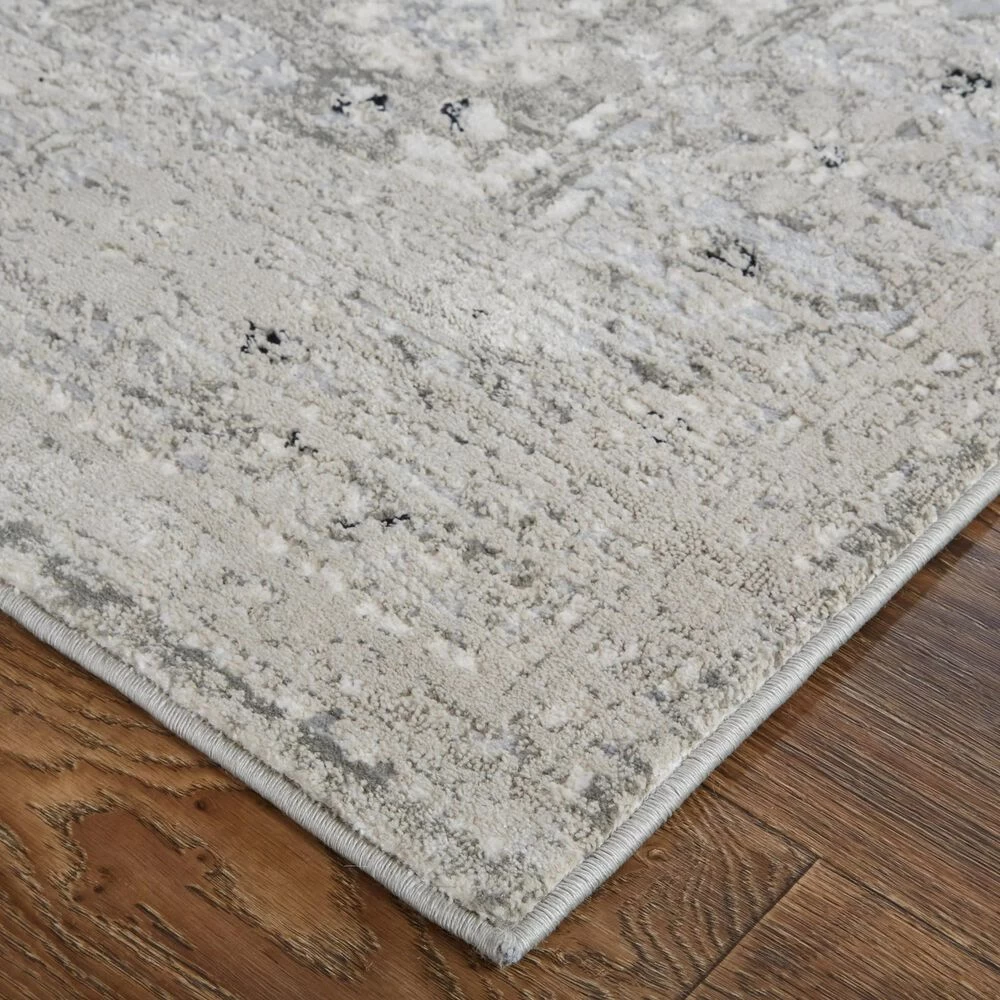 Feizy Rugs Macklaine 2'10" x 7'10" Beige and Silver Runner Feizy Rugs Macklaine 2'10" X 7'10" Beige And Silver Runner -Carpet And Flooring Stores 6092201 2