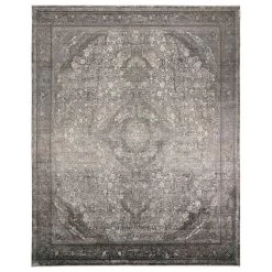 Feizy Rugs 3967F Sarrant Gray / Silver 12' X 15' Area Rug