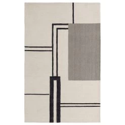 Feizy Rugs Maguire 3'6" X 5'6" Ivory And Gray Area Rug