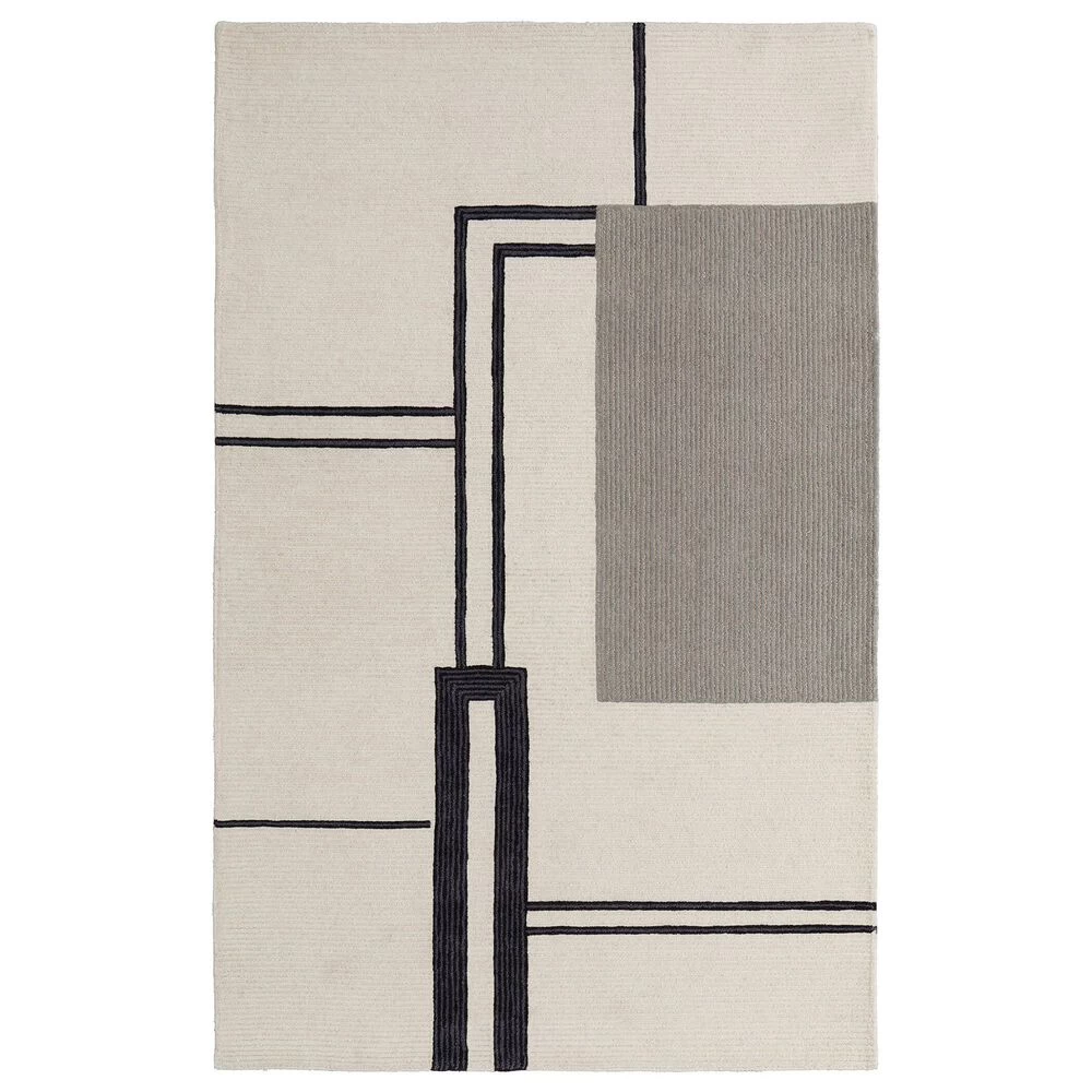 Feizy Rugs Maguire 3'6" x 5'6" Ivory and Gray Area Rug Feizy Rugs Maguire 3'6" X 5'6" Ivory And Gray Area Rug -Carpet And Flooring Stores 6157509 1