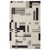 Feizy Rugs Maguire 8903F 3'6" X 5'6" Ivory And Black Area Rug