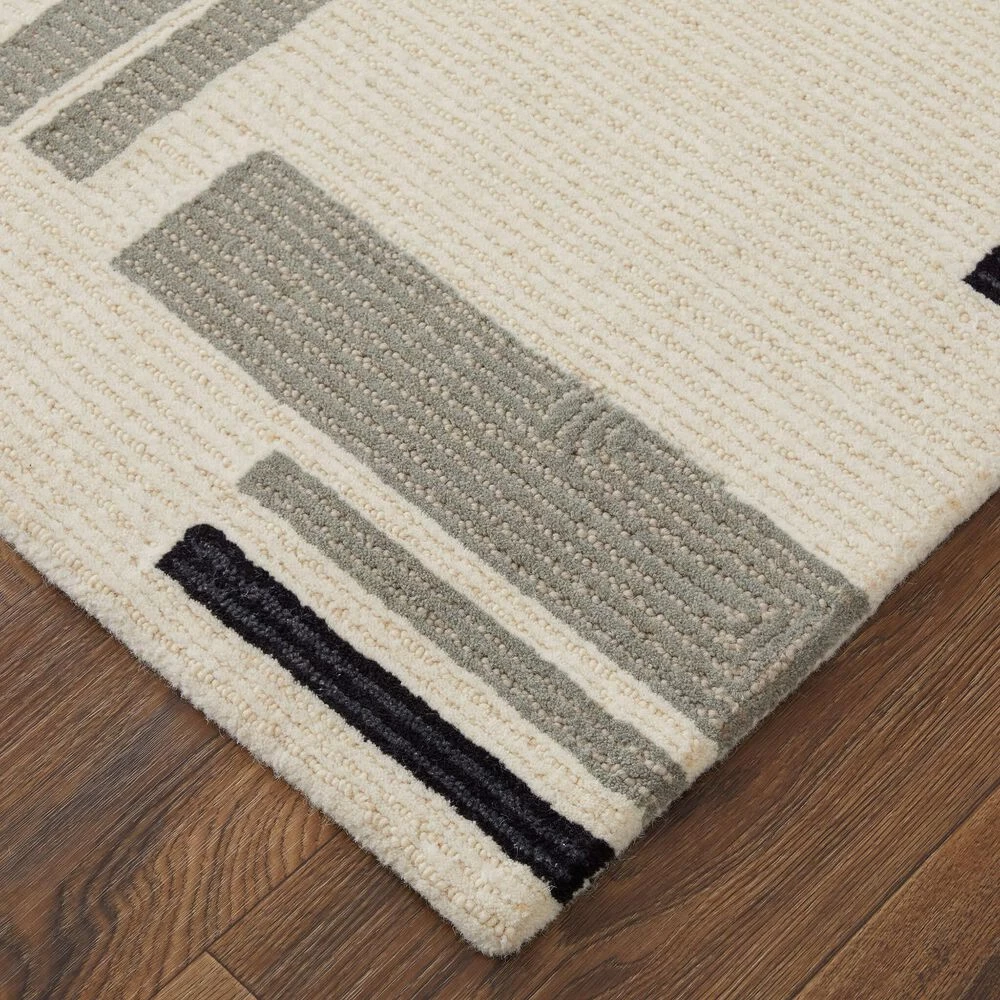 Feizy Rugs Maguire 8903F 3'6" x 5'6" Ivory and Black Area Rug Feizy Rugs Maguire 8903F 3'6" X 5'6" Ivory And Black Area Rug -Carpet And Flooring Stores 6157780 3