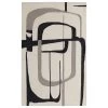 Feizy Rugs Maguire 8905F 3'6" X 5'6" Ivory And Black Area Rug