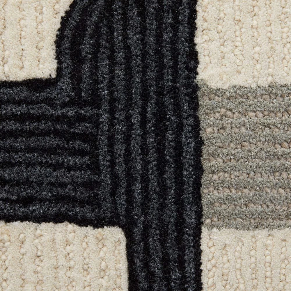 Feizy Rugs Maguire 8905F 3'6" x 5'6" Ivory and Black Area Rug Feizy Rugs Maguire 8905F 3'6" X 5'6" Ivory And Black Area Rug -Carpet And Flooring Stores 6157921 6