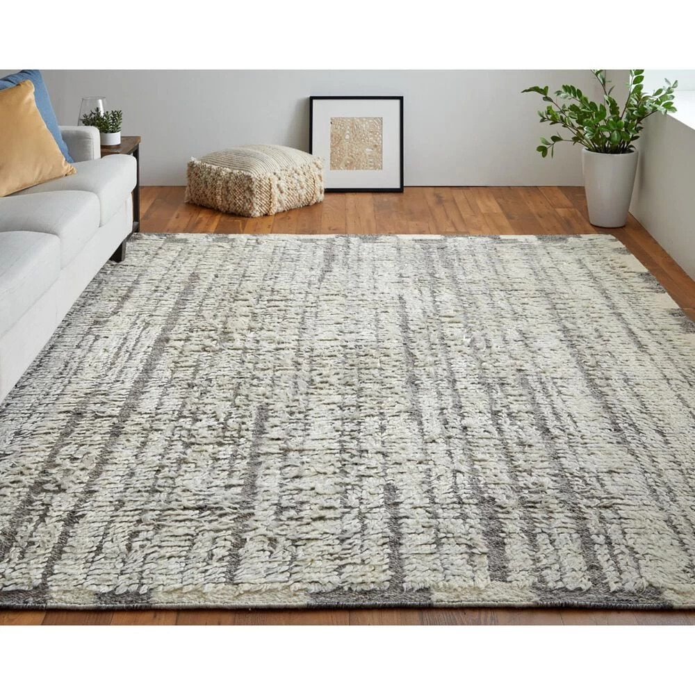 Feizy Rugs Ashby 8906F 3'6" x 5'6" Ivory and Gray Area Rug Feizy Rugs Ashby 8906F 3'6" X 5'6" Ivory And Gray Area Rug -Carpet And Flooring Stores 6180006 2