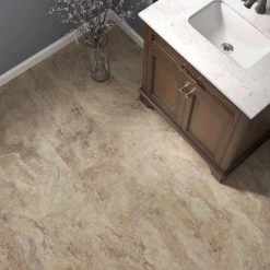 SMARTCORE Ultra 8-Piece 11.97-in X 23.62-in Tivoli Travertine Luxury Vinyl Plank Flooring -Carpet And Flooring Stores 836211813418 12487560 1800x1800