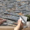 CUH Self-Adhesive Vinyl Flooring Tiles Waterproof Peel And Stick Tiles Wall Stickers For Home Decor,Gray Wood Grain
