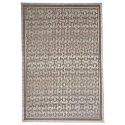 Feizy Rugs Saphir Zam 5'3" X 7'6" Pewter And Light Gray Area Rug