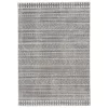 Brinoy Black/White Indoor/Outdoor Large Rug Signature Design By Ashley Casual Area Rugs Brinoy Black/White Indoor/Outdoor Large Rug