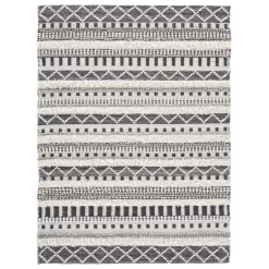 Karalee Ivory/Brown Large Rug Signature Design By Ashley Contemporary Area Rugs Karalee Ivory/Brown Large Rug