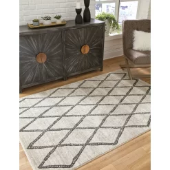Jarmo Gray/Taupe Medium Rug Signature Design By Ashley Casual Area Rugs Jarmo Gray/Taupe Medium Rug 1 Jarmo Gray/Taupe Medium Rug Signature Design By Ashley Casual Area Rugs Jarmo Gray/Taupe Medium Rug -Carpet And Flooring Stores vintage20casual20area20rugs r402621 b3 1
